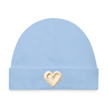 Sauerteig Herz Backen Brot Teig Design  - Baby Premium Organic Mütze - Hellblau - Vorne