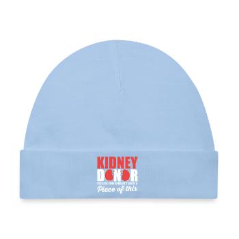 Nierenspender Transplantation Organspende - Baby Premium Organic Mütze - Hellblau - Vorne