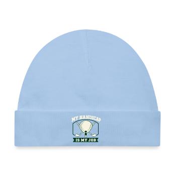 Golf Handicap Ist Mein Job - Baby Premium Organic Mütze - Hellblau - Vorne