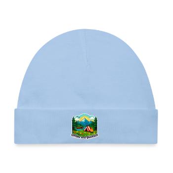 Camping Glück - Baby Premium Organic Mütze - Hellblau - Vorne