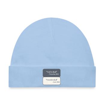 God is Dead - Nietzsche  - Baby Premium Organic Mütze - Hellblau - Vorne