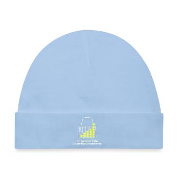 Tennistrainer Tennis Coach Bälle sammeln Humor - Baby Premium Organic Mütze - Hellblau - Vorne
