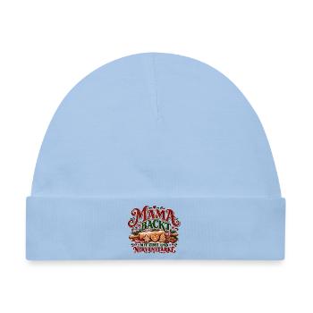 Mama backt – Mit Zimt und Nervenstärke Weihnachten - Baby Premium Organic Mütze - Hellblau - Vorne