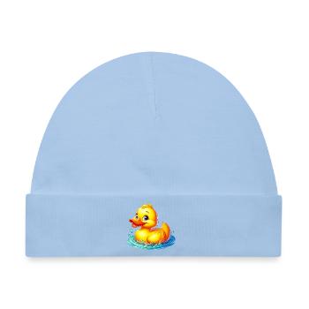 Ente Ente Ente Ente Ente - Baby Premium Organic Mütze - Hellblau - Vorne