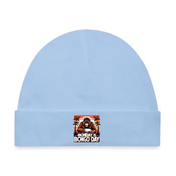 Bongo Trommler - Baby Premium Organic Mütze - Hellblau - Vorne
