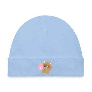Romantischer Biber - Baby Premium Organic Mütze - Hellblau - Vorne
