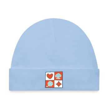 Checkerboard 2 von helfspawn - Baby Premium Organic Mütze - Hellblau - Vorne