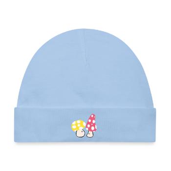 Herbstliche Pilze - Baby Premium Organic Mütze - Hellblau - Vorne