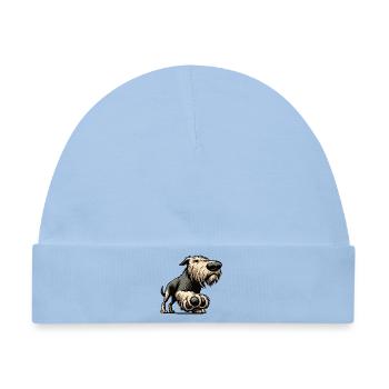 Irischer Wolfshund Wolfshundbesitzer Wolfshundfan - Baby Premium Organic Mütze - Hellblau - Vorne