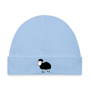 schwarzes Schaf - Baby Premium Organic Mütze - Hellblau - Vorne