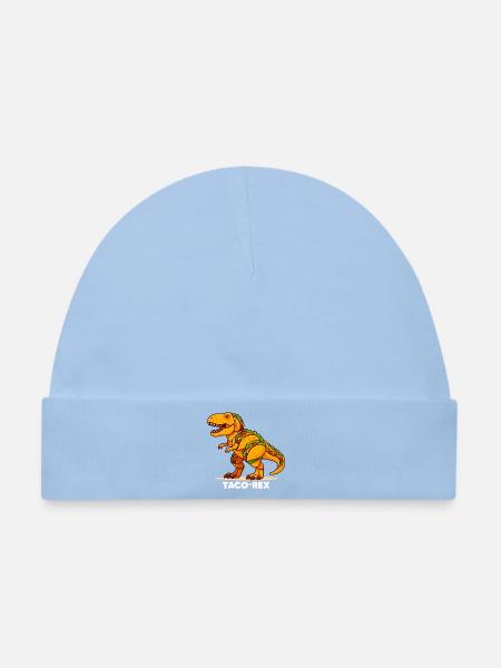 T-Rex Taco-Dino - Baby Premium Organic Mütze - Hellblau