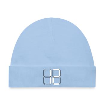 NUMMER 12 Zwölf Geburtstag Geschenk Digital - Baby Premium Organic Mütze - Hellblau - Vorne