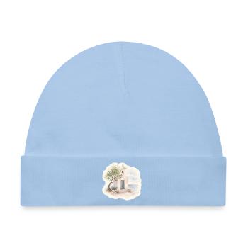 Kapelle am Meer – Stille des Südens - Baby Premium Organic Mütze - Hellblau - Vorne