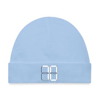NUMMER 70 Siebzig Geschenk Digital - Baby Premium Organic Mütze - Hellblau - Vorne