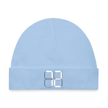NUMMER 72 Zweiundsiebzig Geschenk Digital - Baby Premium Organic Mütze - Hellblau - Vorne