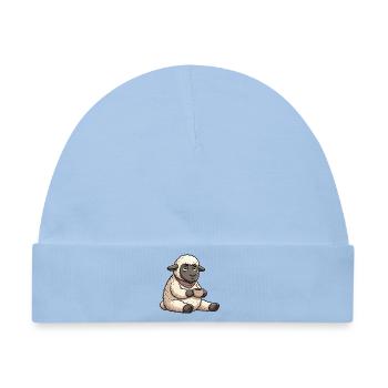 Schaf Schafe Schäfer Schafhalter Schafbock - Baby Premium Organic Mütze - Hellblau - Vorne