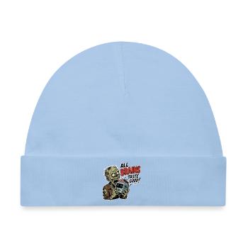 Zombie KI Halloween - Baby Premium Organic Mütze - Hellblau - Vorne
