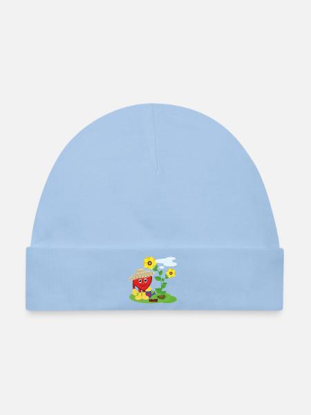 Mucki Naturbursche - Baby Premium Organic Mütze - Hellblau