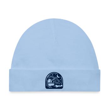 Observatorium Weltall Icon - Baby Premium Organic Mütze - Hellblau - Vorne