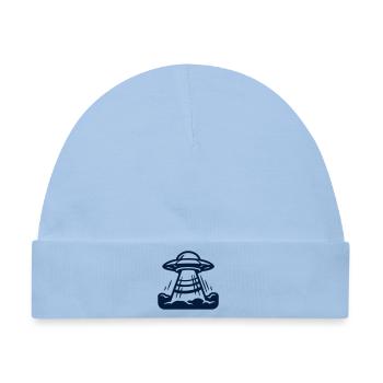 Ufo Alien Raumschiff Grafik - Baby Premium Organic Mütze - Hellblau - Vorne