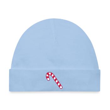 zuckerstange candy cane Wichteln zwerg elfe - Baby Premium Organic Mütze - Hellblau - Vorne