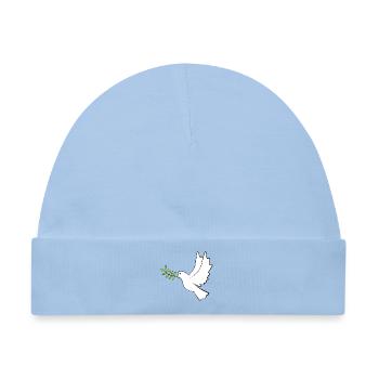 Friedenstaube - Baby Premium Organic Mütze - Hellblau - Vorne