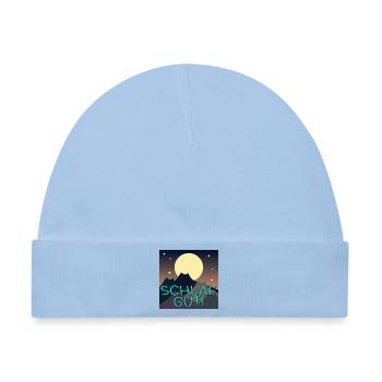 Vollmond Katzen - Baby Premium Organic Mütze - Hellblau - Vorne