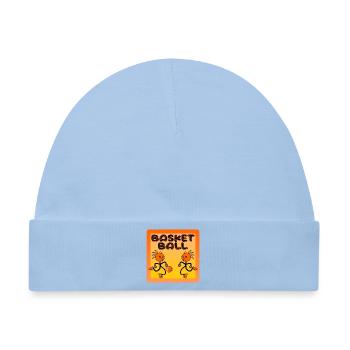 STRICHMÄNNCHEN BASKETBALL TEAM SPORT - Baby Premium Organic Mütze - Hellblau - Vorne