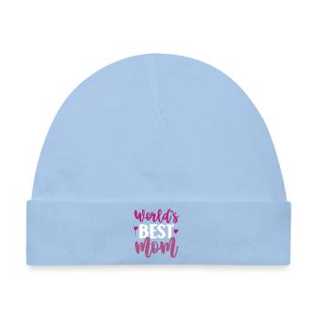 Die beste Mutter der Welt - Baby Premium Organic Mütze - Hellblau - Vorne
