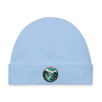 Drachenland - Baby Premium Organic Mütze - Hellblau - Vorne