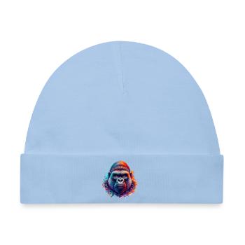 Gorilla - Baby Premium Organic Mütze - Hellblau - Vorne