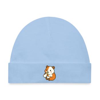 Fläschchen-Glück Meerschweinchen - Baby Premium Organic Mütze - Hellblau - Vorne