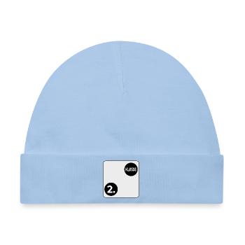 Grundschule 2. Klasse - SPIELWÜRFEL - Baby Premium Organic Mütze - Hellblau - Vorne
