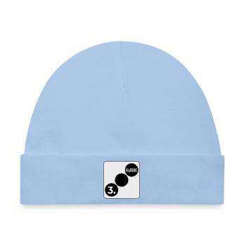 Würfell - 3. Klasse Schulklasse - Baby Premium Organic Mütze - Hellblau - Vorne