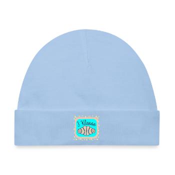 SCHULKIND FRANZBRÖTCHEN DRITTKLÄSSLER - Baby Premium Organic Mütze - Hellblau - Vorne