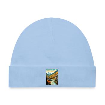 Sarajevo Bosnien Herbsttal Dorf Panorama - Baby Premium Organic Mütze - Hellblau - Vorne