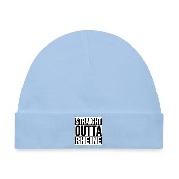 STRAIGHT OUTTA RHEINE - Baby Premium Organic Mütze - Hellblau - Vorne