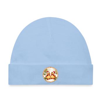 Entchen Weihnachten - Baby Premium Organic Mütze - Hellblau - Vorne