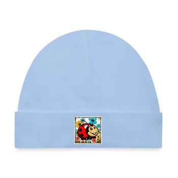 Marienkäfer - Baby Premium Organic Mütze - Hellblau - Vorne