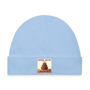National Cake Day – Tag des Kuchens - Baby Premium Organic Mütze - Hellblau - Vorne