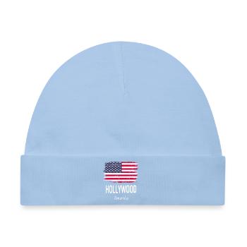 Hollywood - Baby Premium Organic Mütze - Hellblau - Vorne