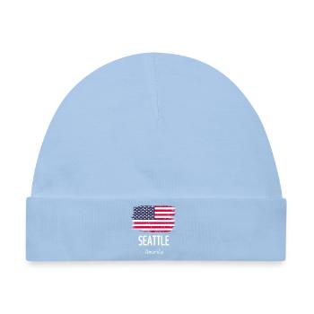 Seattle - Baby Premium Organic Mütze - Hellblau - Vorne