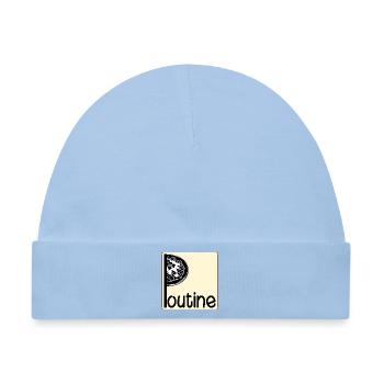 Kanada-kanadisches Gericht Poutine - Baby Premium Organic Mütze - Hellblau - Vorne