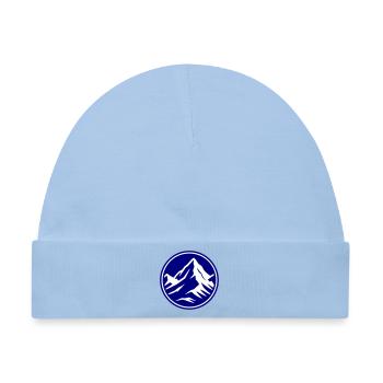 Berg Symbol Gipfel - Baby Premium Organic Mütze - Hellblau - Vorne