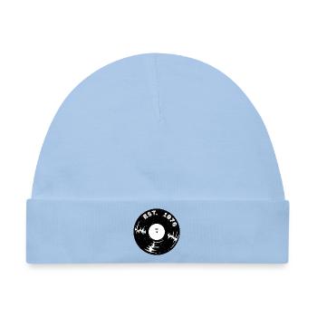 Est 1976 Vinyl  - Baby Premium Organic Mütze - Hellblau - Vorne