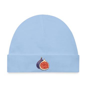 Geöffnete Feige – Frucht-Illustration - Baby Premium Organic Mütze - Hellblau - Vorne