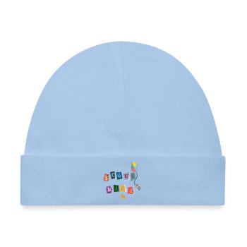 Schulkind  - Baby Premium Organic Mütze - Hellblau - Vorne