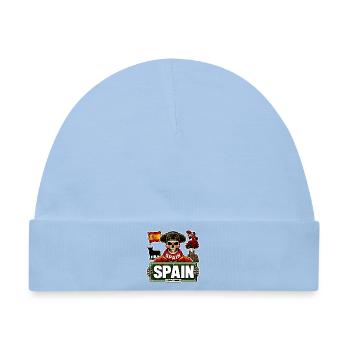 SkullCostume Weltausgabe: Spanien - Baby Premium Organic Mütze - Hellblau - Vorne