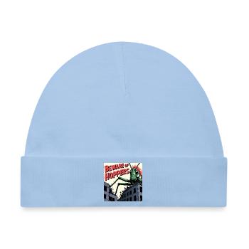 Grashüpfer Angriff - Baby Premium Organic Mütze - Hellblau - Vorne