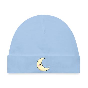 Mond - Baby Premium Organic Mütze - Hellblau - Vorne